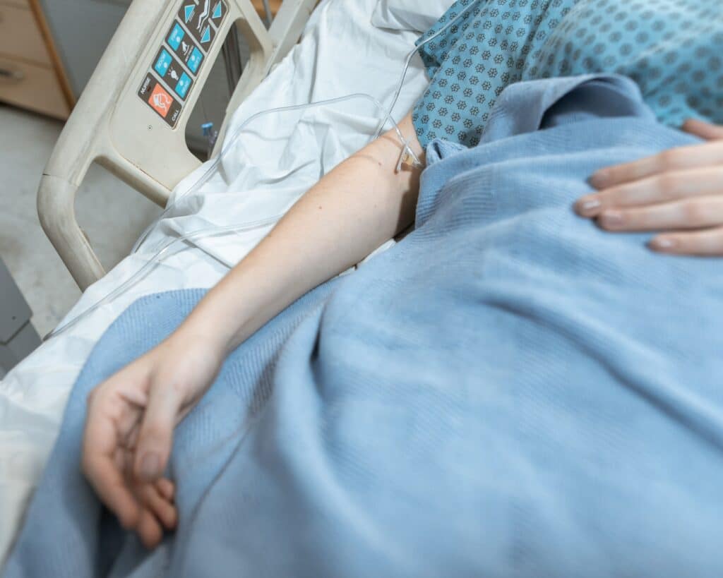 Patient in the hospital for acute appendicitis.
